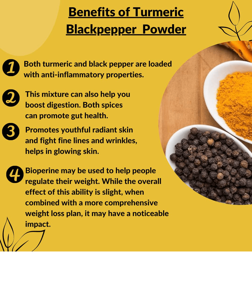 minature tumeric black pepper