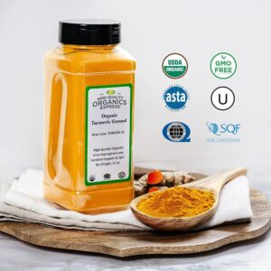 HQOExpress Organic Turmeric Powder w natural Curcumin