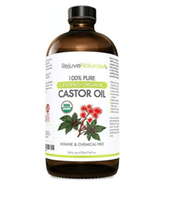 RejuveNaturals Organic Castor Oil (16oz Glass Bottle) USDA Certified Organic, 100% Pure, Cold Pressed, Hexane Free…