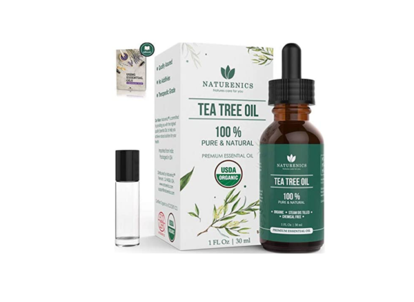 Naturenics Tea Tree Essential Oil-100% USDA Organic Melaleuca Alternifolia Therapeutic Grade- Natures Solution For Acne…