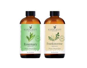 Handcraft Frankincense Essential Oil and Rosemary Essential Oil Set – Huge 4 Fl. Oz – 100% Pure and Natural Essential…