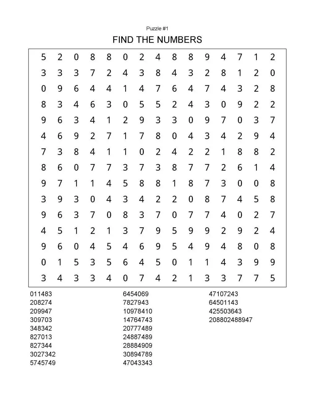 200 NUMBER SEARCH PUZZLES WITH SOLUTIONS: 8.5x11 LARGE PRINT Paperback – Large Print, July 23, 2022 - Image 4