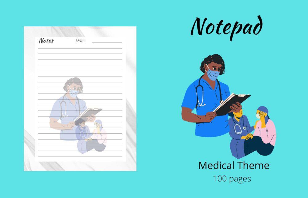 NOTE PAD: MEDICAL THEMED NOTE PAD Paperback – October 12, 2022