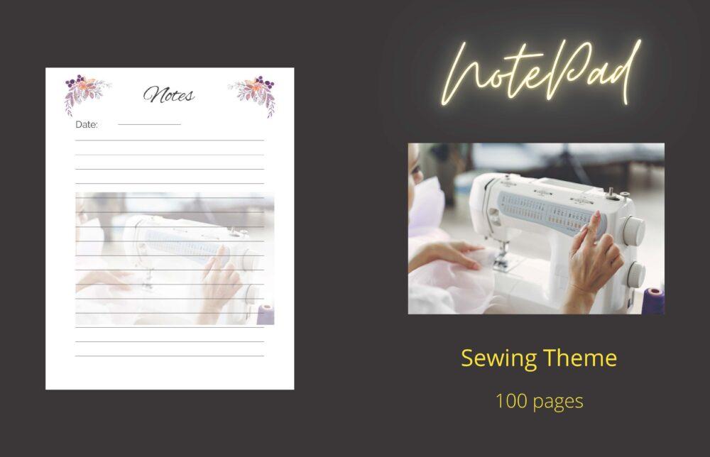 NOTE PAD: SEWING THEMED NOTE PAD Paperback – October 12, 2022