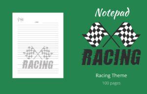 NOTE PAD: RACING THEMED NOTE PAD Paperback – October 12, 2022