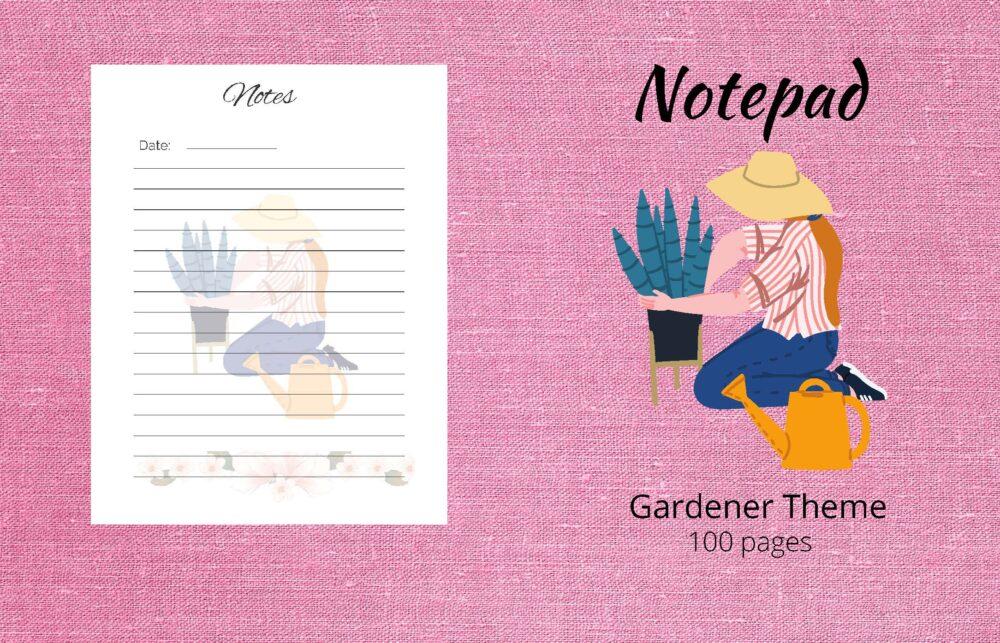 NOTE PAD: GARDENER THEMED NOTE PAD Paperback – October 12, 2022