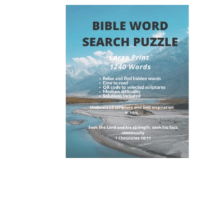 WORD SEARCH PUZZLE: BIBLE WORDS AND TERMS Paperback – Large Print, July 25, 2022